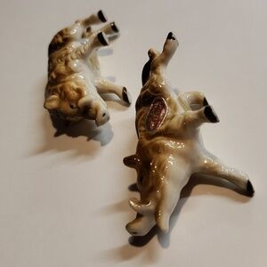 S-n-P vtg porcelain Boars BONE china 3in